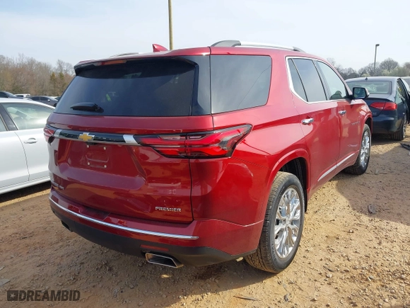 2023 Chevrolet Traverse Premier with VIN 1GNEVKKW0PJ155762, listed as a IAAI auction lot 41736469 with 20,738 mi miles. Bid and sale history available at carsss.com. Image 4.