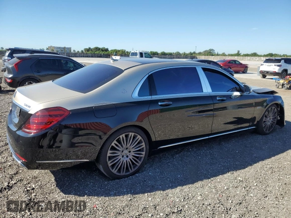 2020 Mercedes-Benz S with VIN W1KUX8AB1LA564983, listed as a Copart auction lot 48163955 with Not Provided miles and Clean Title. Bid and sale history available at DreamBid. Image 3.