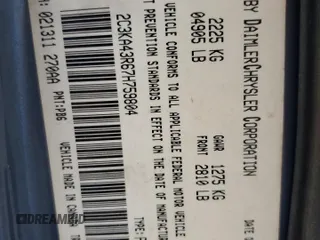 2007 Chrysler 300 with VIN 2C3KA43R67H759804, listed as a Copart auction lot 49833115 with 157,504 mi miles and Salvage Title. Bid and sale history available at carsss.com. Image 13.