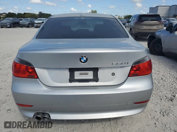 2007 BMW 5 Series 550i with VIN WBANB53527CP07613, listed as a Copart auction lot 44318875 with 119,990 mi miles and Clean Title. Bid and sale history available at DreamBid. Image 6.