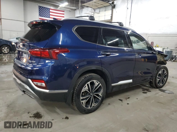 2020 Hyundai Santa Fe SEL with VIN 5NMS3CAA8LH279470, listed as a Copart auction lot 44563235 with 38,159 mi miles and Salvage Title. Bid and sale history available at carsss.com. Image 3.