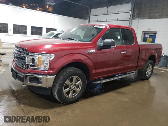 2018 Ford F-150 XL with VIN 1FTEX1EB5JKG11021, listed as a Copart auction lot 56279835 with 72,232 mi miles and Salvage title. Bid and sale history available at DreamBid. Image 1.