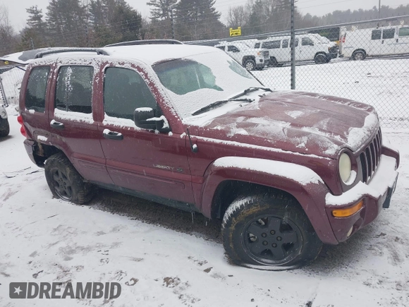 2002 Jeep Liberty Limited with VIN 1J4GL58K52W112036, listed as a IAAI auction lot 41515049 with Not Provided miles and . Bid and sale history available at carsss.com. Image 1.
