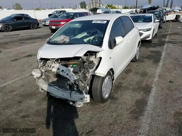 2010 Toyota Yaris with VIN JTDKT4K36A5323097, listed as a Copart auction lot 43477465 with 145,556 mi miles and Salvage Title. Bid and sale history available at carsss.com. Image 11.