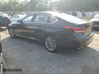 2017 Genesis G80 3.8L with VIN KMHGN4JE5HU175569, listed as a Copart auction lot 71743954 with 89,568 mi miles and Salvage Title. Bid and sale history available at carsss.com. Image 2.