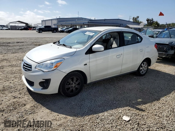 2019 Mitsubishi Mirage ES with VIN ML32F3FJ7KHF03222, listed as a Copart auction lot 55153875 with 121,003 mi miles and Clean title. Bid and sale history available at DreamBid. Image 1.
