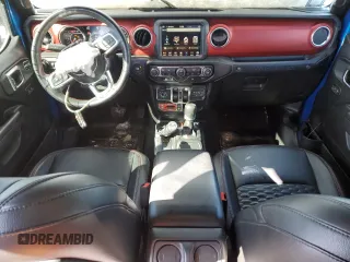 2021 Jeep Wrangler Unlimited Rubicon with VIN 1C4JJXFM7MW702520, listed as a Copart auction lot 41609735 with 11,184 mi miles and Salvage Title. Bid and sale history available at carsss.com. Image 8.