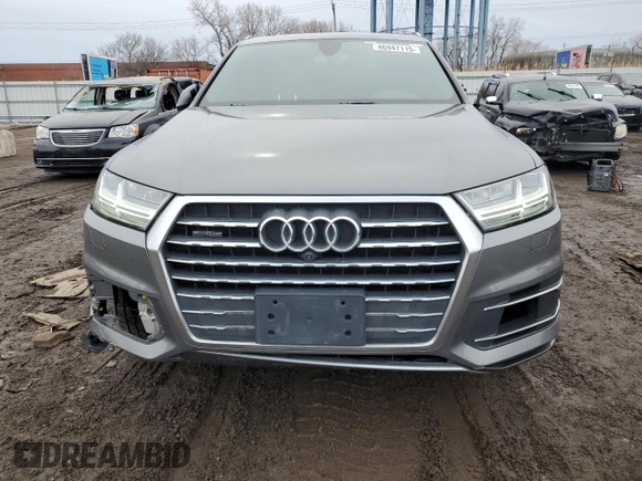 2017 Audi Q7 Premium Plus with VIN WA1LAAF71HD032877, listed as a Copart auction lot 46947115 with 115,218 mi miles and Salvage Title. Bid and sale history available at carsss.com. Image 5.