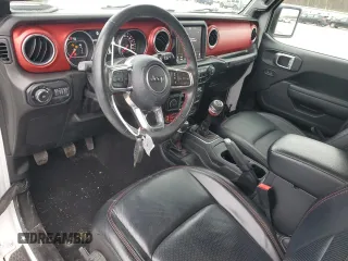 2021 Jeep Wrangler Rubicon with VIN 1C4HJXCG8MW857560, listed as a Copart auction lot 76726934 with 43,366 mi miles and Salvage title. Bid and sale history available at DreamBid. Image 8.