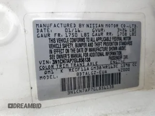 2016 Nissan Versa SV with VIN 3N1CN7AP7GL856138, listed as a Copart auction lot 53821825 with 153,556 mi miles and Clean Title. Bid and sale history available at carsss.com. Image 12.