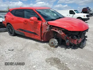 2021 Chevrolet Blazer LT with VIN 3GNKBHRS9MS585138, listed as a Copart auction lot 55327335 with 66,020 mi miles and Salvage title. Bid and sale history available at DreamBid. Image 4.