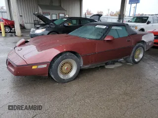 1987 Chevrolet Corvette with VIN 1G1YY3181H5107549, listed as a Copart auction lot 80636944 with 92,561 mi miles and Salvage Title. Bid and sale history available at carsss.com. Image 1.