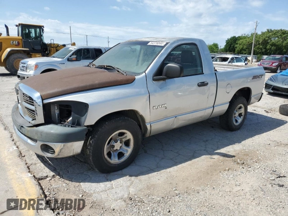 2008 Dodge 1500 ST with VIN 1D7HA16K68J170535, listed as a Copart auction lot 54376044 with 106,178 mi miles and Salvage Title. Bid and sale history available at DreamBid. Image 1.