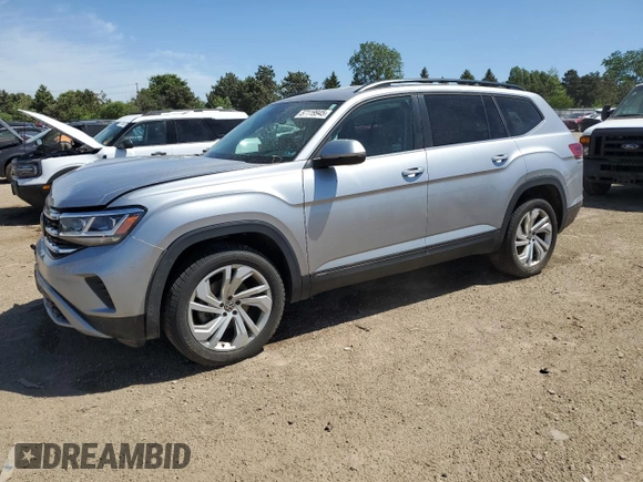 2021 Volkswagen Atlas SE with VIN 1V2HR2CAXMC514837, listed as a Copart auction lot 57119945 with 68,028 mi miles and Salvage title. Bid and sale history available at DreamBid. Image 1.