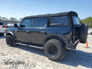 2022 Ford Bronco with VIN 1FMDE5BH6NLB01029, listed as a Copart auction lot 45603155 with 98,385 mi miles and Salvage Title. Bid and sale history available at DreamBid. Image 2.