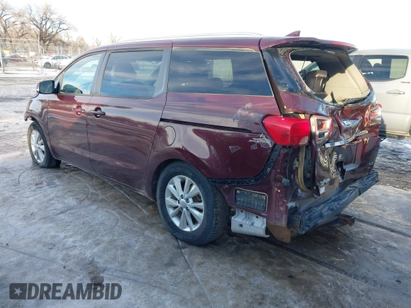 2016 Kia Sedona LX with VIN KNDMB5C17G6200149, listed as a IAAI auction lot 41308309 with 79,457 mi miles and . Bid and sale history available at carsss.com. Image 3.