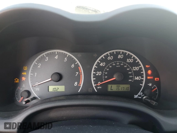 2009 Toyota Corolla with VIN 1NXBU40E49Z076984, listed as a Copart auction lot 50426695 with 151,710 mi miles and Salvage Title. Bid and sale history available at carsss.com. Image 9.