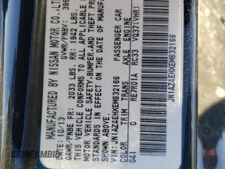 2014 Nissan 370Z Nismo z VIN JN1AZ4EHXEM632166, wystawiony jako Copart lot #88311915 z przebiegiem 18 414 mil mil oraz Szkoda całkowita • Salvage title. Historia ofert i sprzedaży dostępna na DreamBid. Obrazek 13.