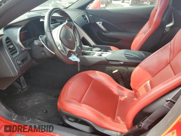 2015 Chevrolet Corvette 1LT with VIN 1G1YB2D73F5123313, listed as a Copart auction lot 55674454 with 72,831 mi miles and Salvage Title. Bid and sale history available at carsss.com. Image 7.