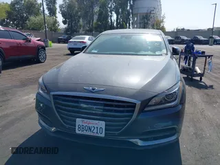 2018 Genesis G80 3.8L with VIN KMHGN4JE8JU257690, listed as a IAAI auction lot 42539996 with 50,619 mi miles and . Bid and sale history available at DreamBid. Image 13.