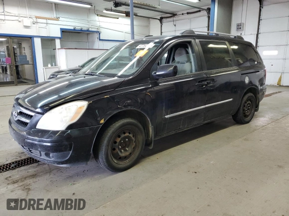 2008 Hyundai Entourage GLS z VIN KNDMC233086051923, wystawiony jako Copart lot #47754735 z przebiegiem Nie podano mil oraz Szkoda całkowita • Salvage title. Historia ofert i sprzedaży dostępna na DreamBid. Obrazek 1.