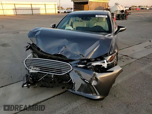 2022 Lexus ES 300h Luxury with VIN 58AEA1C19NU025089, listed as a Copart auction lot 80457754 with 28,552 mi miles and Salvage title. Bid and sale history available at DreamBid. Image 10.