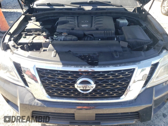 2017 Nissan Armada SV with VIN JN8AY2ND3H9002700, listed as a Copart auction lot 49588585 with 113,852 mi miles and Salvage Title. Bid and sale history available at carsss.com. Image 12.