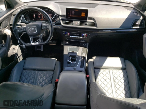 2019 Audi SQ5 Premium Plus with VIN WA1B4BFY6K2089998, listed as a Copart auction lot 60262294 with 75,022 mi miles and Salvage Title. Bid and sale history available at DreamBid. Image 8.