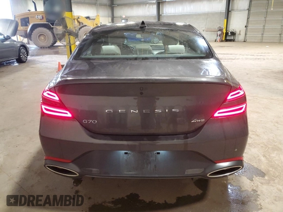 2024 Genesis G70 2.5T with VIN KMTG34SC4RU143030, listed as a Copart auction lot 53816695 with 20,631 mi miles and Clean title. Bid and sale history available at DreamBid. Image 6.