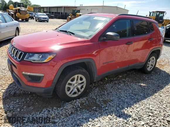 2018 Jeep Compass Sport z VIN 3C4NJDAB6JT101655, wystawiony jako Copart lot #55468205 z przebiegiem 125 766 mil mil oraz Szkoda całkowita • Salvage title. Historia ofert i sprzedaży dostępna na DreamBid. Obrazek 1.