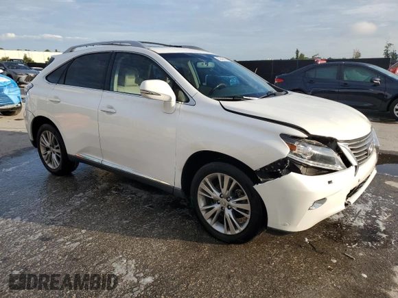 2013 Lexus RX 350 with VIN 2T2ZK1BA9DC103292, listed as a Copart auction lot 63249865 with 122,845 mi miles and Salvage title. Bid and sale history available at DreamBid. Image 4.