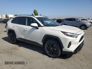 2022 Toyota RAV4 Hybrid SE with VIN 2T3T6RFV8NW034399, listed as a Copart auction lot 60249015 with 39,495 mi miles and Salvage title. Bid and sale history available at DreamBid. Image 4.