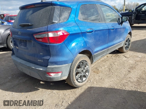 2019 Ford EcoSport SE with VIN MAJ6S3GL2KC289329, listed as a IAAI auction lot 40582909 with 82,156 mi miles and . Bid and sale history available at DreamBid. Image 4.