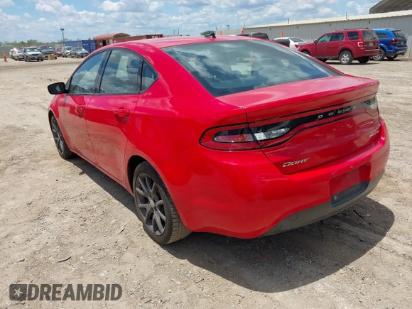 2016 Dodge Dart SXT Sport with VIN 1C3CDFFA4GD791712, listed as a IAAI auction lot 42241237 with 108,751 mi miles and . Bid and sale history available at DreamBid. Image 3.