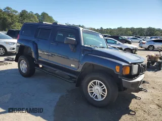 2007 Hummer H3 SUV with VIN 5GTDN13E278152219, listed as a Copart auction lot 76464864 with 205,112 mi miles and Salvage Title. Bid and sale history available at DreamBid. Image 4.