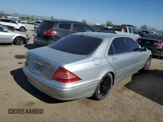 2005 Mercedes-Benz S-Class 4.3L with VIN WDBNG70J55A455669, listed as a Copart auction lot 54768404 with 190,010 mi miles and Salvage Title. Bid and sale history available at carsss.com. Image 3.