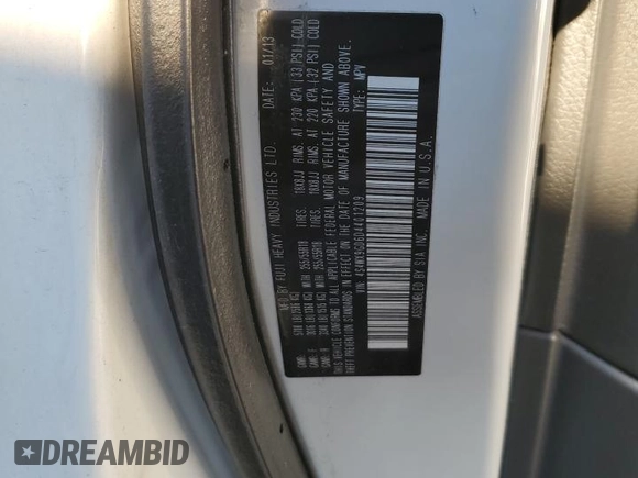2013 Subaru Tribeca Limited с VIN 4S4WX9GD6D4401209, выставлен на аукционе Copart как лот 89093395 с пробегом 134 658 миль миль и Списание • Salvage title. История ставок и продаж доступна на DreamBid. Изображение 13.
