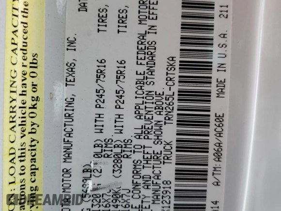 2018 Toyota Tacoma SR with VIN 5TFRX5GN7JX123918, listed as a Copart auction lot 55269855 with 108,587 mi miles and Salvage Title. Bid and sale history available at DreamBid. Image 12.