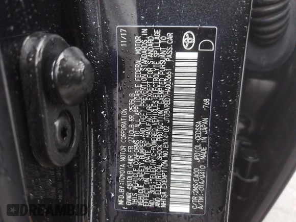 2017 Toyota Mirai z VIN JTDBVRBD7HA003661, wystawiony jako Copart lot #56631785 z przebiegiem 48 357 mil mil oraz Czysty tytuł • Clean title. Historia ofert i sprzedaży dostępna na DreamBid. Obrazek 12.