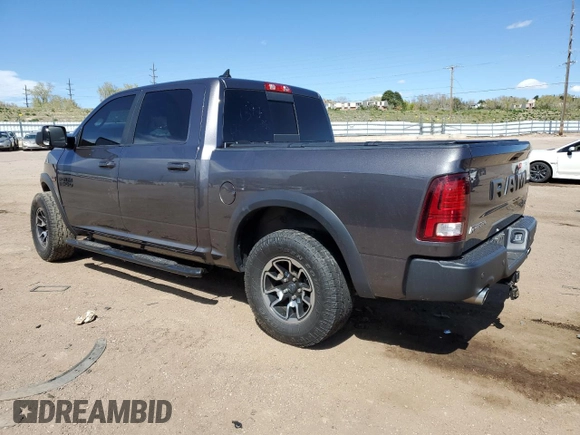 2017 Ram 1500 Rebel with VIN 1C6RR7YTXHS573922, listed as a Copart auction lot 55161855 with 53,516 mi miles and Salvage title. Bid and sale history available at DreamBid. Image 2.
