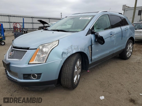 2011 Cadillac SRX Performance Collection with VIN 3GYFNBEY3BS570151, listed as a Copart auction lot 48985445 with 68,584 mi miles and Salvage Title. Bid and sale history available at carsss.com. Image 1.