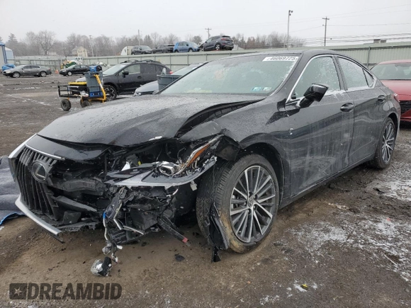 2023 Lexus ES 350 with VIN 58ADZ1B14PU159632, listed as a Copart auction lot 46069725 with Not Provided miles and Salvage Title. Bid and sale history available at DreamBid. Image 1.