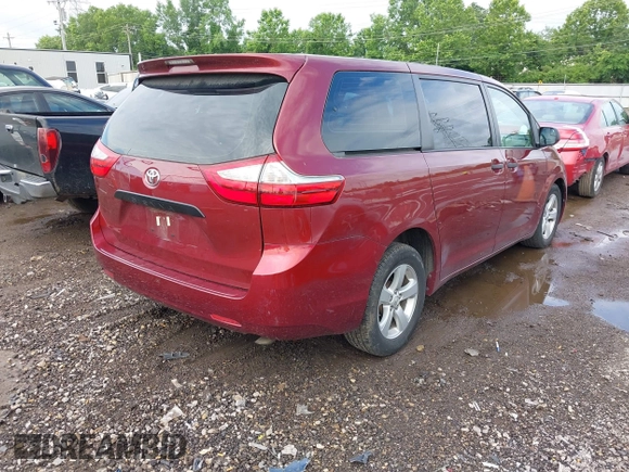 2016 Toyota Sienna L with VIN 5TDZK3DC7GS752874, listed as a IAAI auction lot 42509340 with 100,051 mi miles and . Bid and sale history available at DreamBid. Image 4.