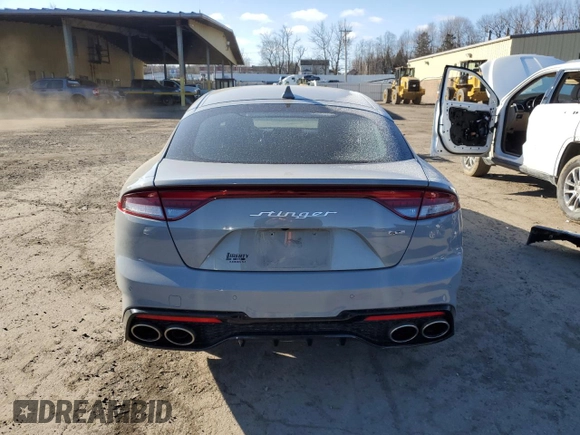 2023 Kia Stinger GT-Line with VIN KNAE35LD7P6134274, listed as a Copart auction lot 47412895 with 34,413 mi miles and Salvage Title. Bid and sale history available at DreamBid. Image 6.