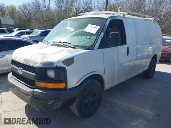 2012 Chevrolet Express Cargo Van with VIN 1GCWGFCA7C1106165, listed as a IAAI auction lot 41843495 with 315,215 mi miles. Bid and sale history available at carsss.com. Image 20.