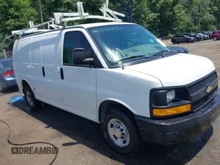 2013 Chevrolet Express Cargo with VIN 1GCWGFBA5D1125154, listed as a IAAI auction lot 42746664 with 173,998 mi miles and . Bid and sale history available at DreamBid. Image 1.