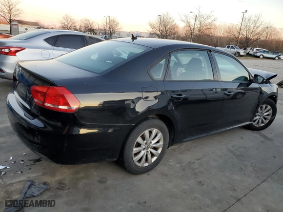 2012 Volkswagen Passat S w/Appearance with VIN 1VWAH7A38CC087810, listed as a Copart auction lot 85665134 with 180,649 mi miles and Salvage Title. Bid and sale history available at carsss.com. Image 3.