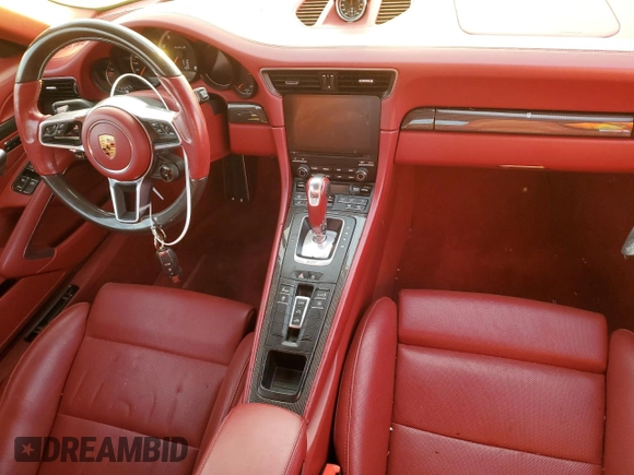 2019 Porsche 911 Turbo S with VIN WP0CD2A9XKS144611, listed as a Copart auction lot 77636924 with 62,657 mi miles and Salvage Title. Bid and sale history available at carsss.com. Image 8.