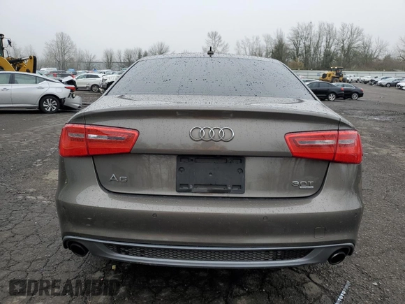 2015 Audi A6 Premium Plus with VIN WAUFGAFC4FN011105, listed as a Copart auction lot 54361885 with 124,181 mi miles and Salvage title. Bid and sale history available at DreamBid. Image 6.