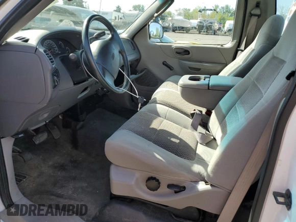 2002 Ford F-150 XL with VIN 1FTRF17W92NB42259, listed as a Copart auction lot 52986475 with 117,746 mi miles and Salvage title. Bid and sale history available at DreamBid. Image 7.